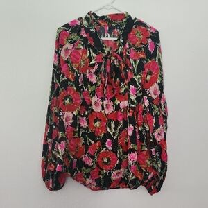 🧡 KAARI BLUE: Floral Blouse